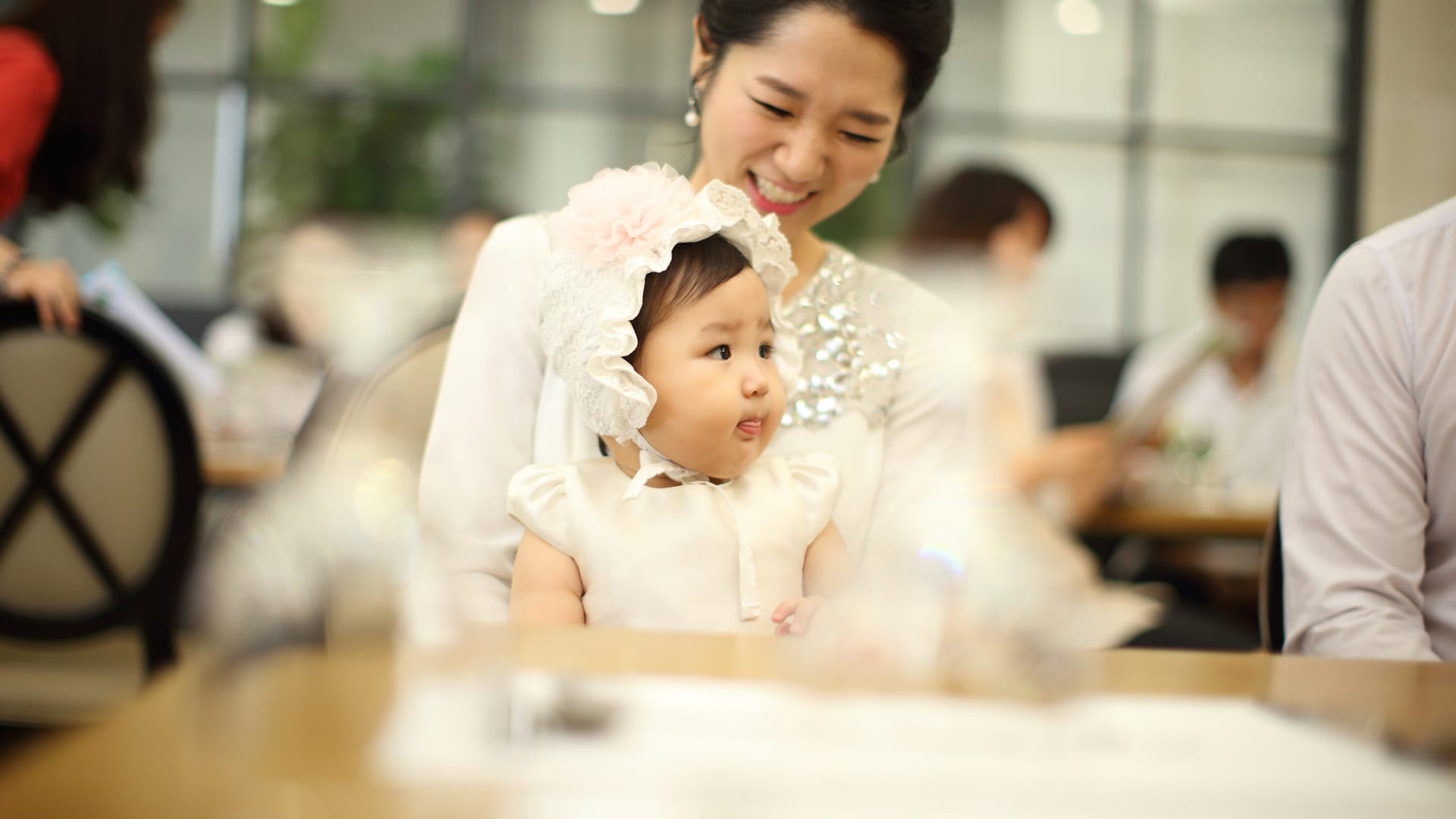 겨울 가족사진 - 따뜻한 분위기